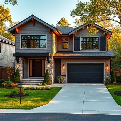 Modern home remodeling in Cape Fear River Estates NC featuring a sleek exterior, manicured lawns, and inviting atmosphere.