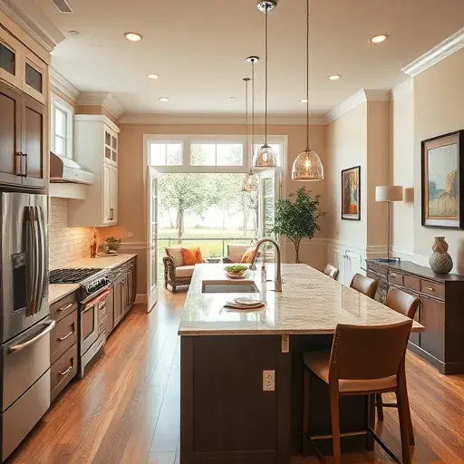Beautifully remodeled kitchen in Brunswick Forest NC featuring modern appliances and inviting decor. Natural light illuminates the space.