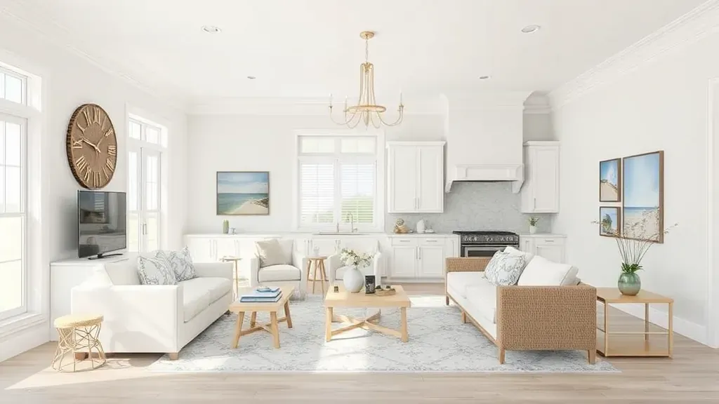 Home Remodeling in Topsail Beach, NC showcasing a modern kitchen design with natural light and sleek finishes.