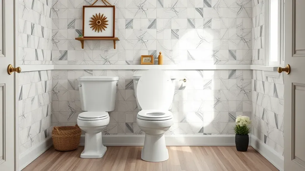 Toilet installation projects in Hampstead NC showcasing modern bathroom designs and plumbing solutions