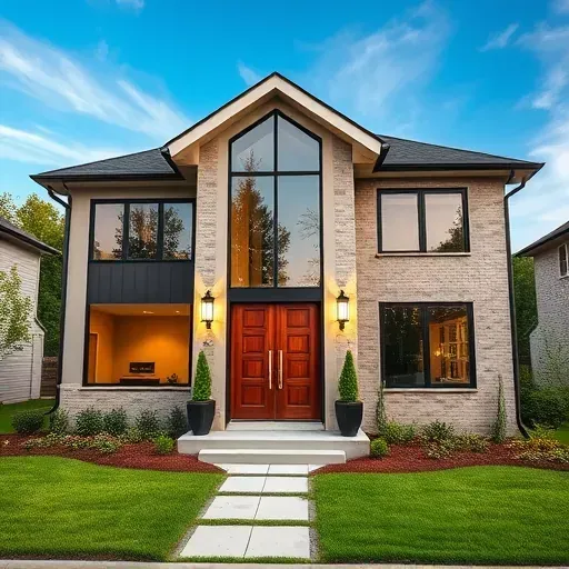 A beautifully renovated home in Hampstead Hills NC showcasing modern elegance with energy-efficient windows and rich wood accents.