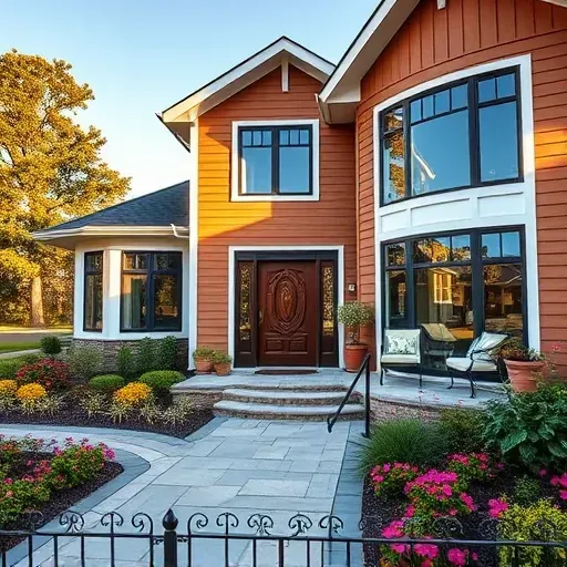 Completed home remodeling in Landfall NC featuring modern and classic architecture with landscaped yard and stylish porch.