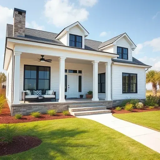 Home remodeling project showcasing a modern interior design in Hampstead, NC with elegant fixtures and details.