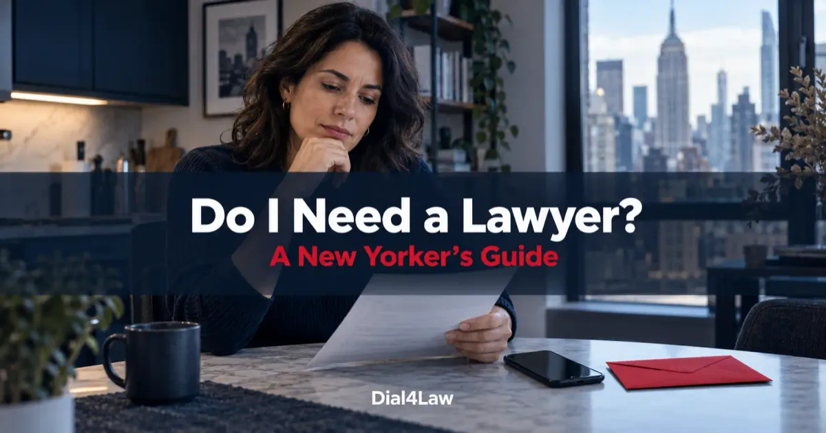 Do I Need a Lawyer? When to Hire One in New York