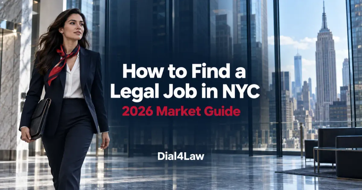 How to Find a Legal Job in NYC (2026 Market Guide)