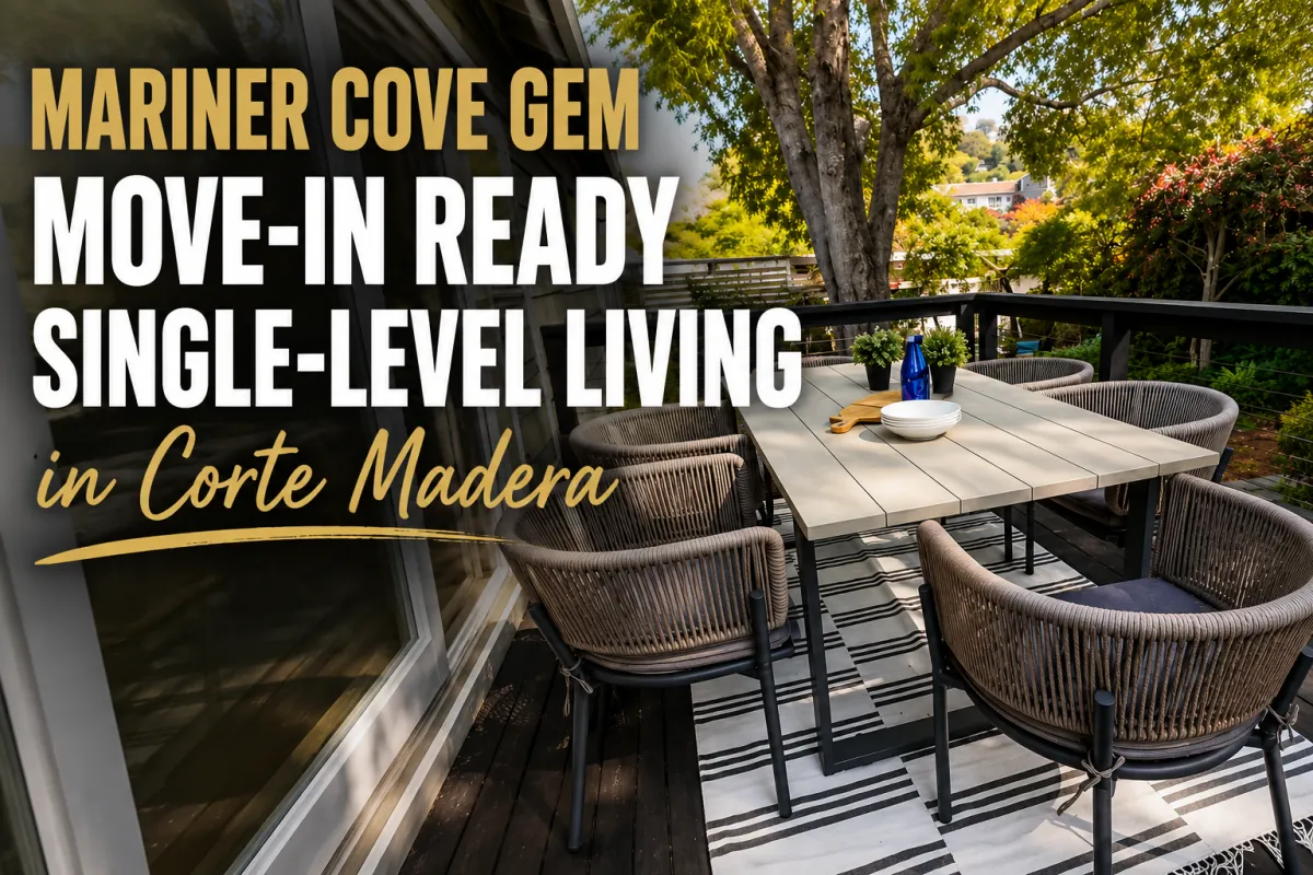 Move-In Ready Single-Level Home in Mariner Cove: A Corte Madera Gem