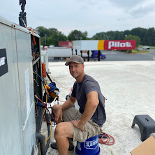 ongoing air conditioner repair by HVAC expert