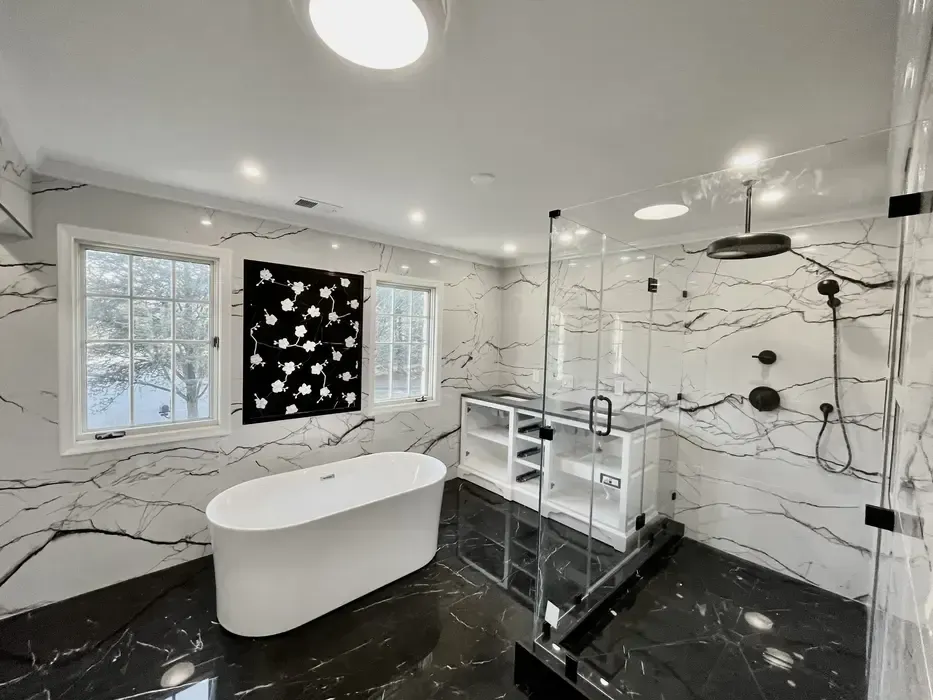 high end master bathroom