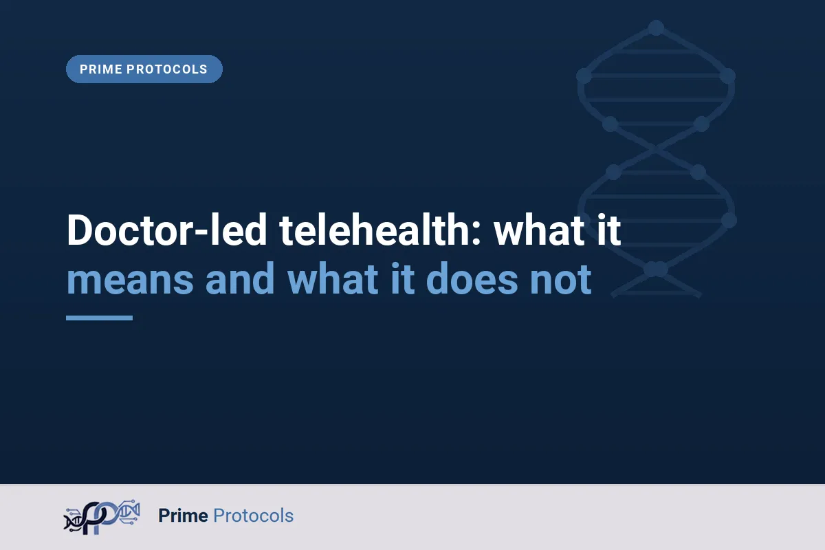 Doctor-led telehealth: what it means and what it does not