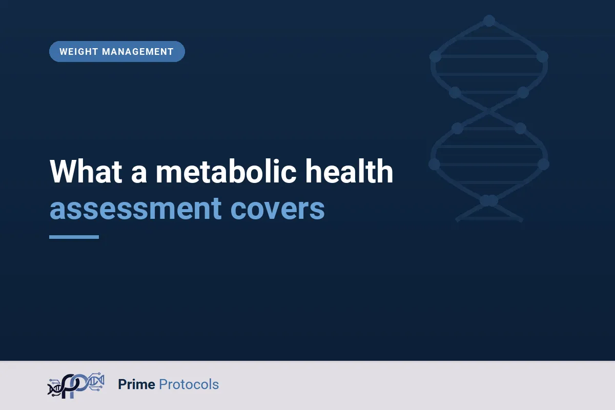What a metabolic health assessment covers
