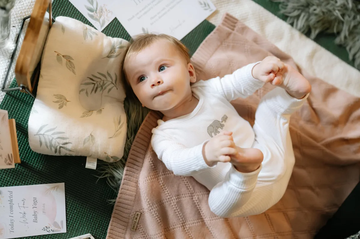 Baby yoga class