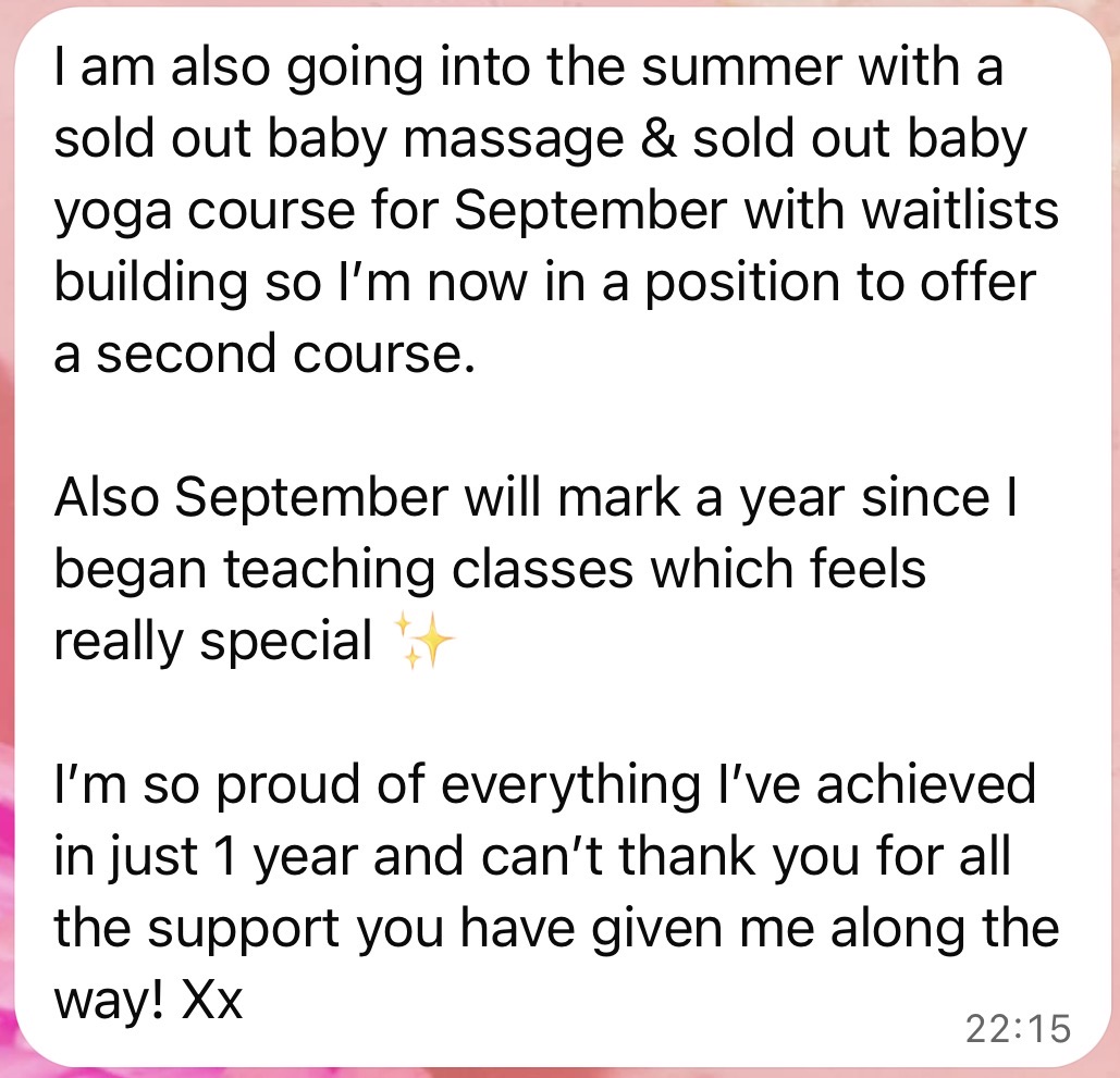 A message from a teacher trained at The Little Rosebuds Academy