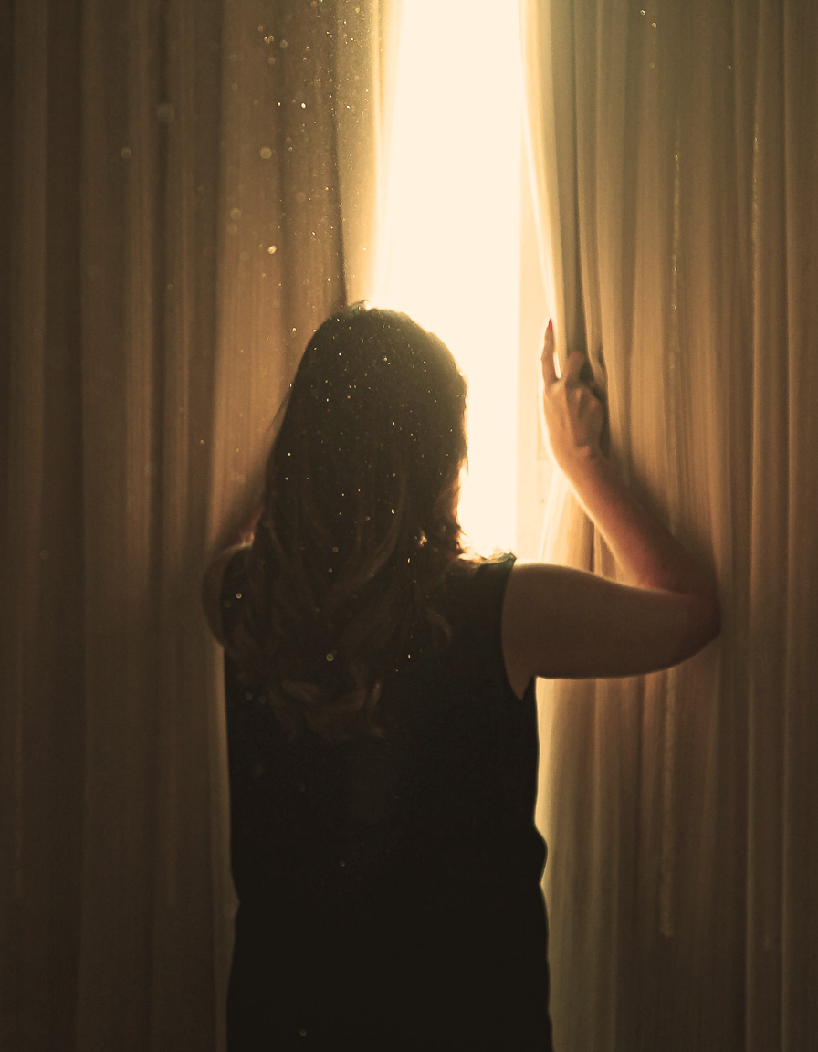 A quiet, reflective moment of a woman illustrating unforced change