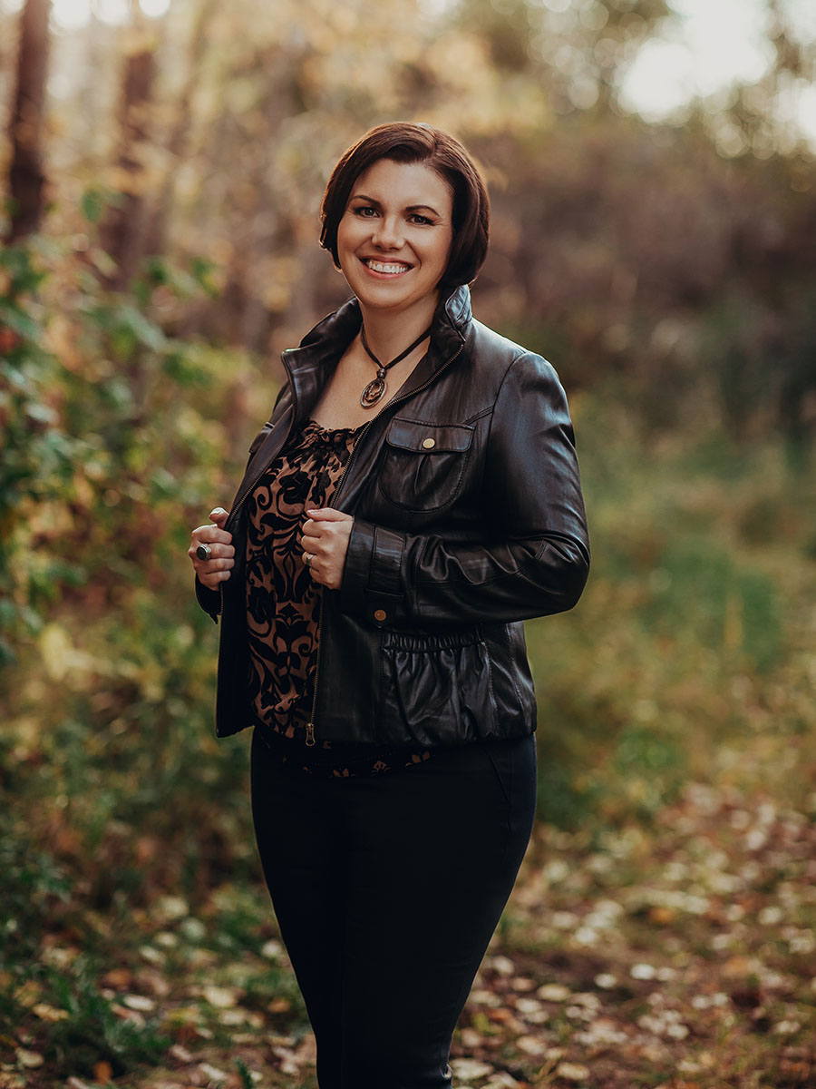 image of Peggy standing in nature