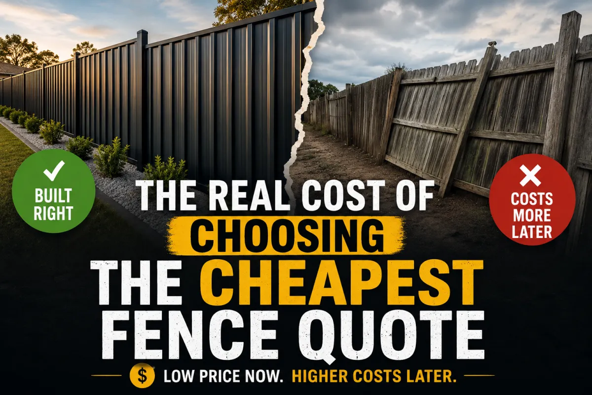 The Real Cost of Choosing the Cheapest Fence Quote