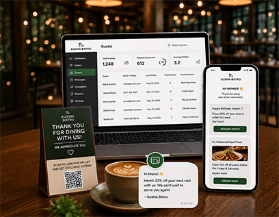 Secure online payment checkout for restaurant orders