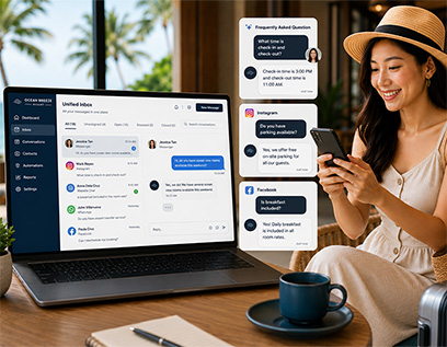 04/05 – Respond Faster Hospitality website unified guest inquiry inbox