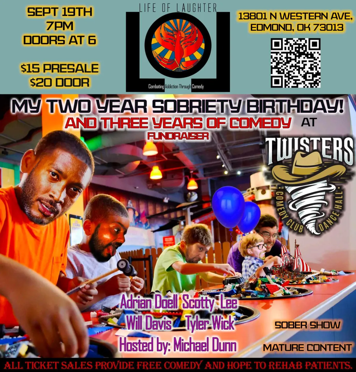 2 Years Sobriety Show Flyer