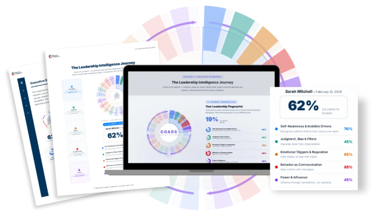 Leadership Intelligence Self-Assessment sample result