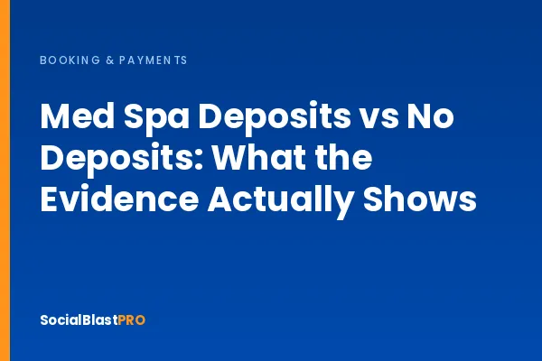Med spa deposits compared against a stated cancellation policy