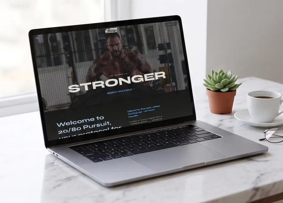 Online coaching website with lead generation and booking integration — designed by VeloWeb