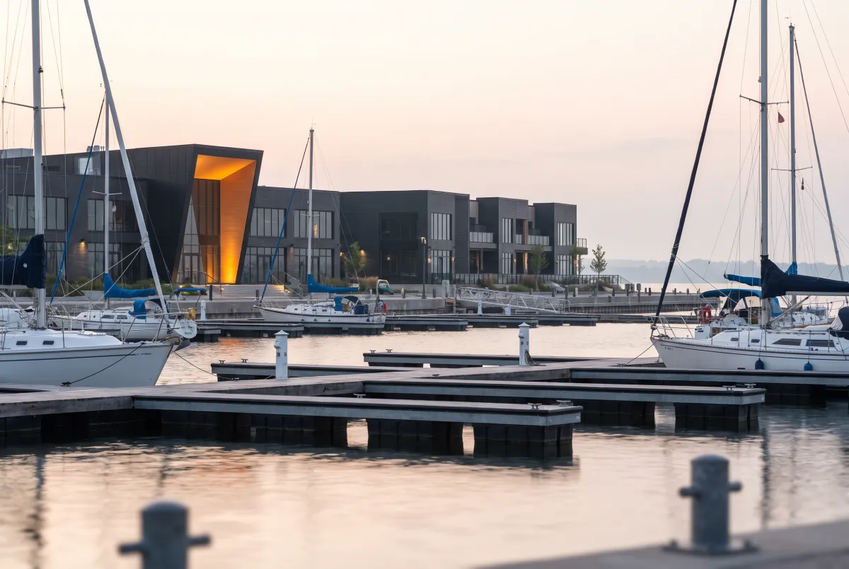 Barrie waterfront district representing Delvetek's managed IT and cybersecurity services