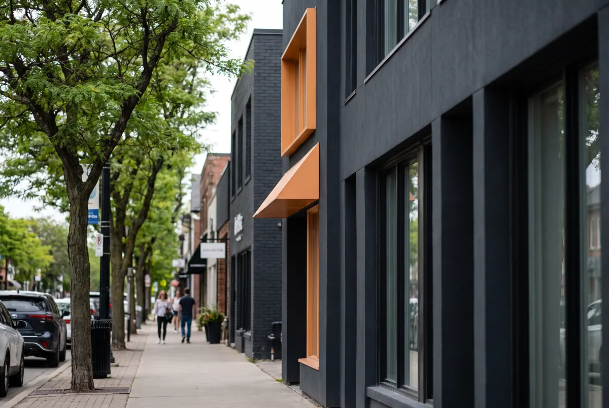 Downtown Oakville business district representing Delvetek's managed IT and cybersecurity services