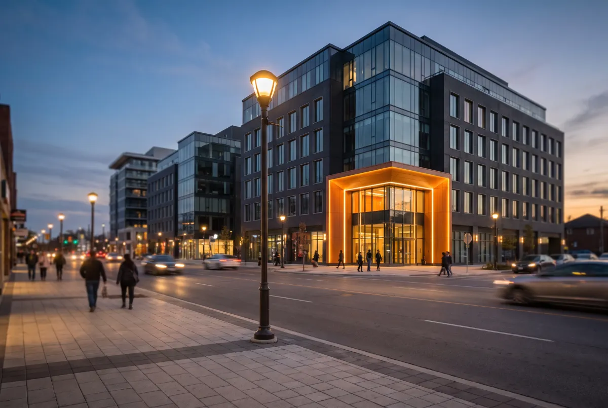 Richmond Hill Yonge Street corridor representing Delvetek's managed IT and cybersecurity services
