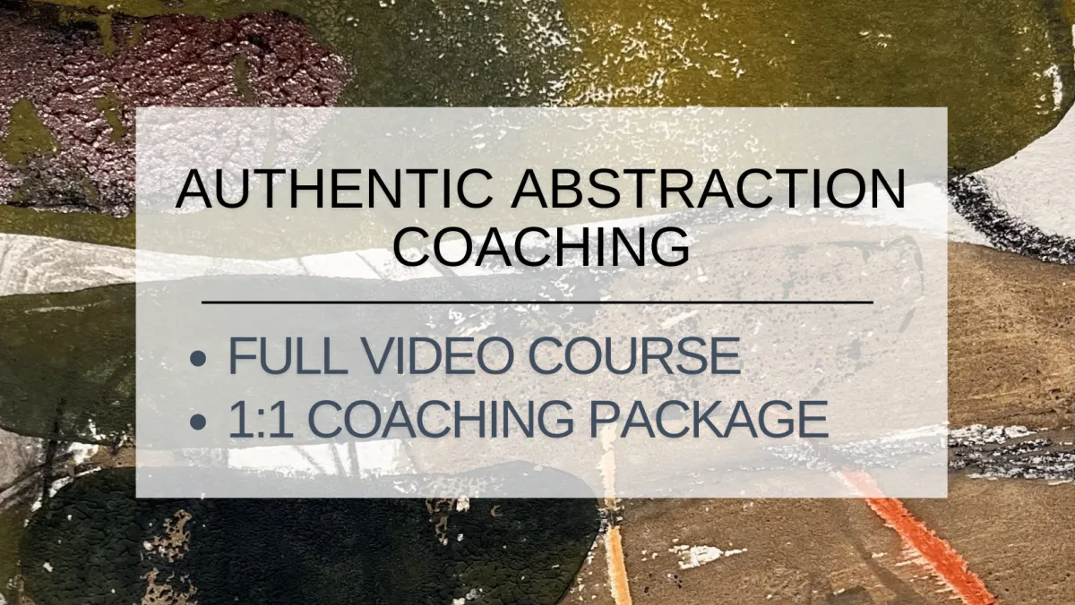 Course price: Authentic Abstraction Coaching £1100