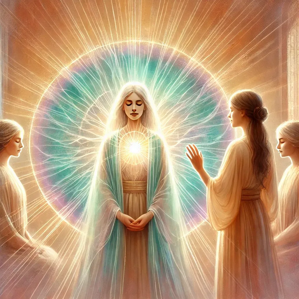 AI image of energy healing