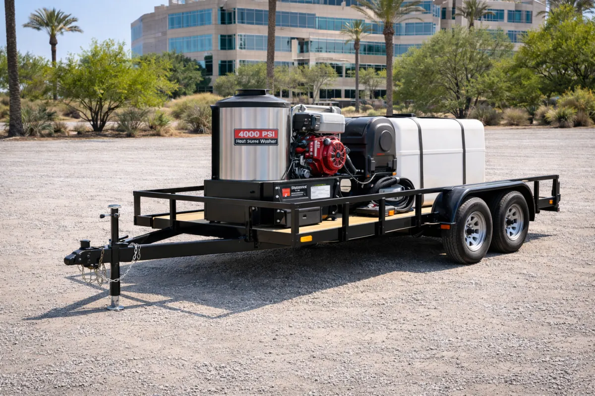 Mobile Trailer Power Washer Services Phoenix, Arizona
