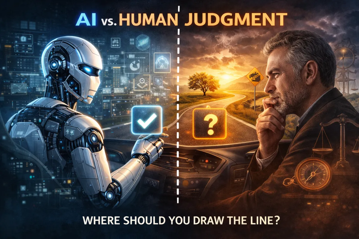 Intelligence vs. wisdom AI and human choices