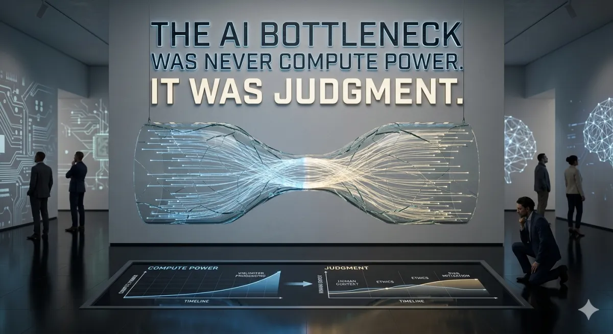 The AI Bottleneck Was Never Compute Power. It Was Judgment.