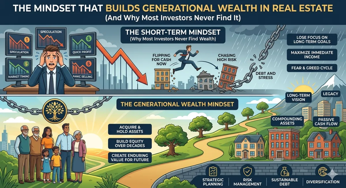 The Mindset That Builds Generational Wealth in Real Estate (And Why Most Investors Never Find It)