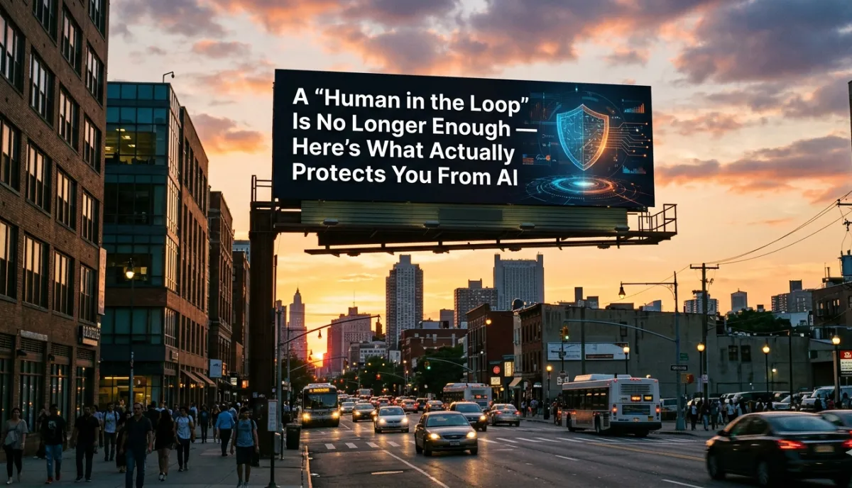 A ‘Human in the Loop’ Is No Longer Enough What Actually Protects Your Judgment in an AI-Driven World