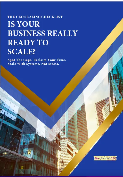 4D CEO Scaling Checklist for CEOs scaling beyond $350K to optimize operations and team efficiency.