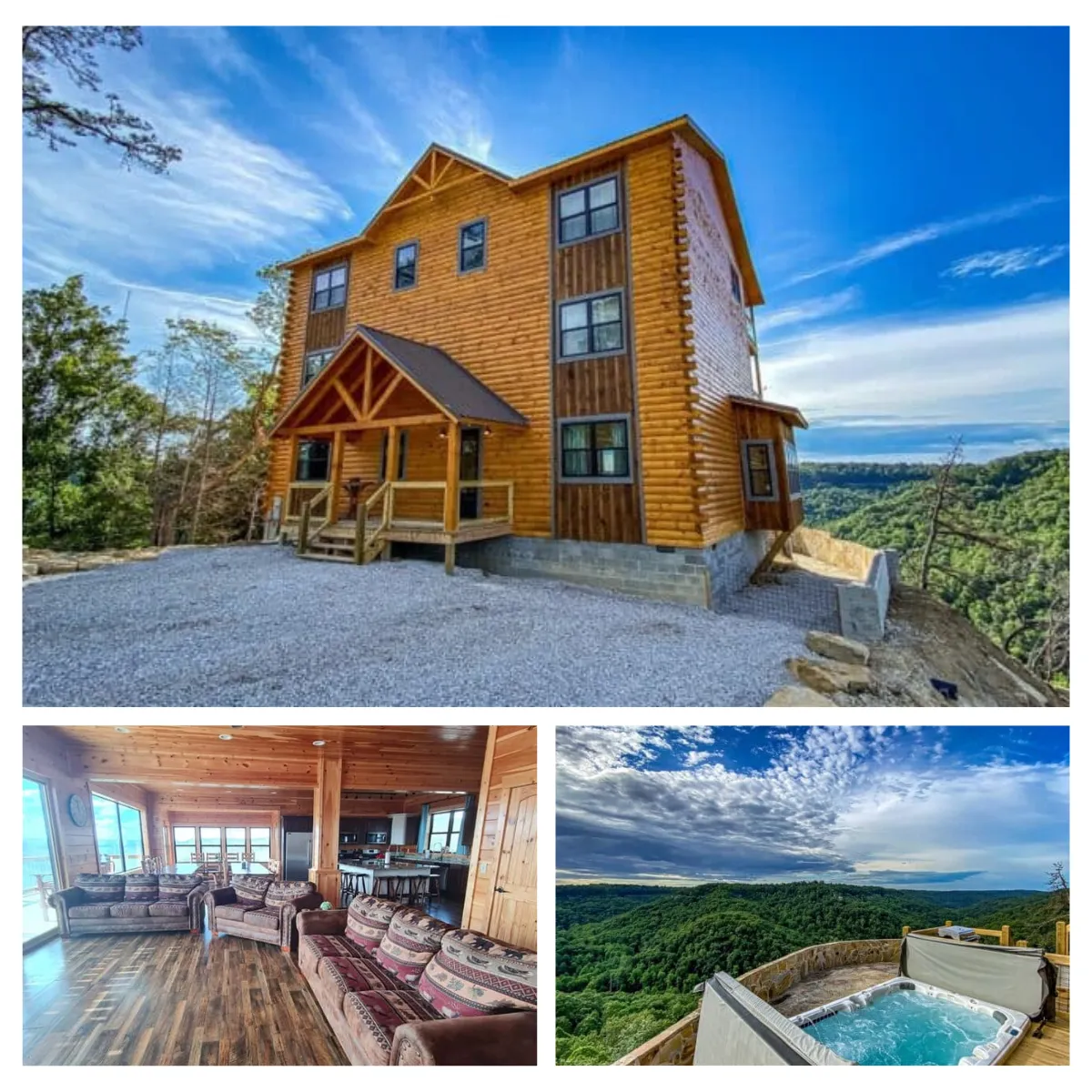 Forest View Lodge offers luxurious accommodations with stunning cliffside views in Red River Gorge, perfect for gatherings and events.