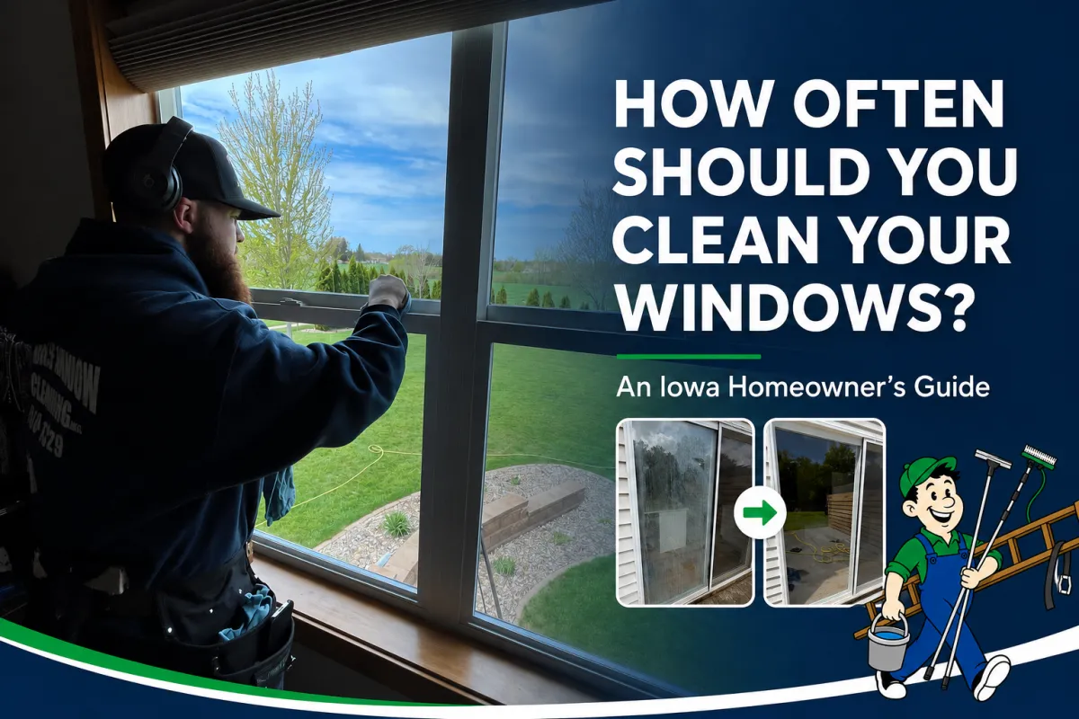 Window Cleaning Frequency in Iowa: A Complete Guide