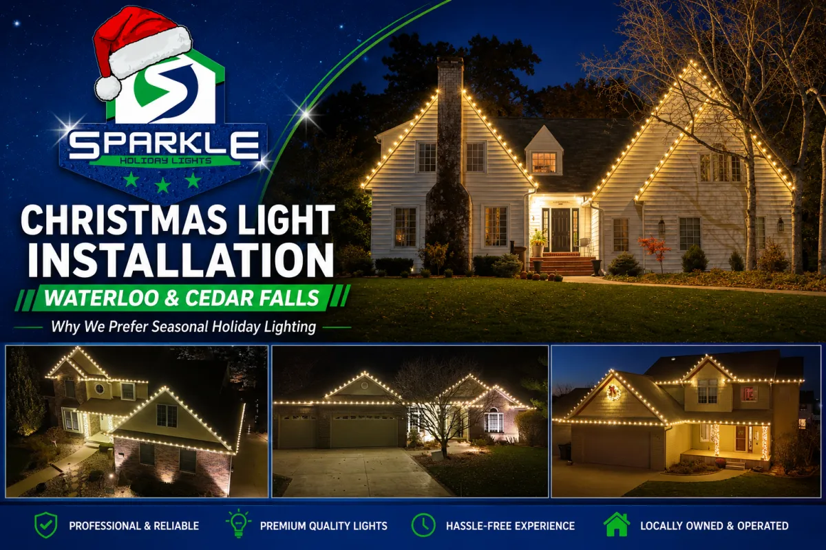 Christmas Light Installation in Waterloo & Cedar Falls: Why We Prefer Seasonal Holiday Lighting