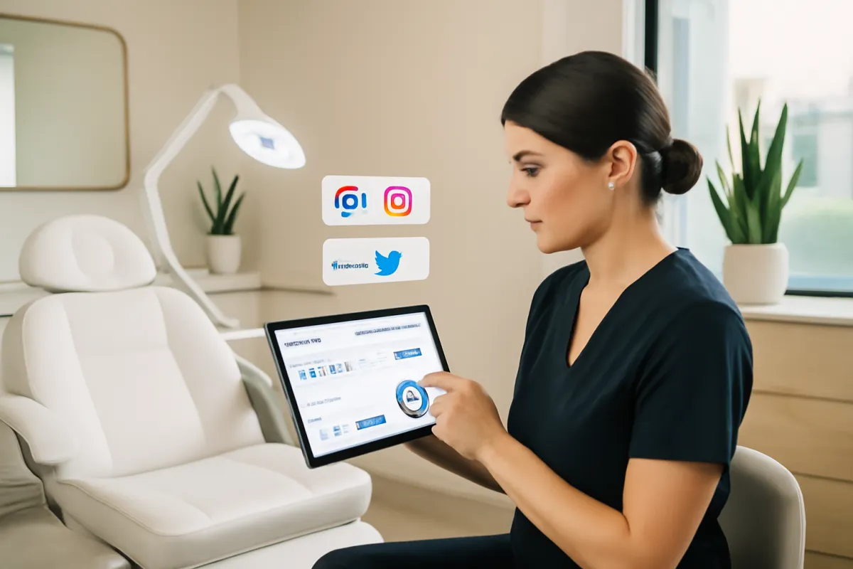 Provider reviewing Meta ads for med spas and consultation lead data