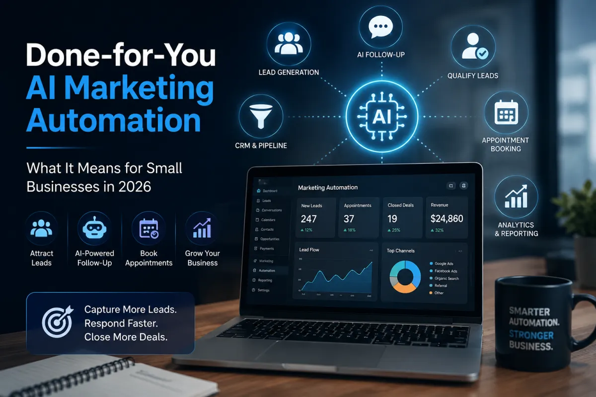 Done-for-You AI Marketing Automation for Small Businesses
