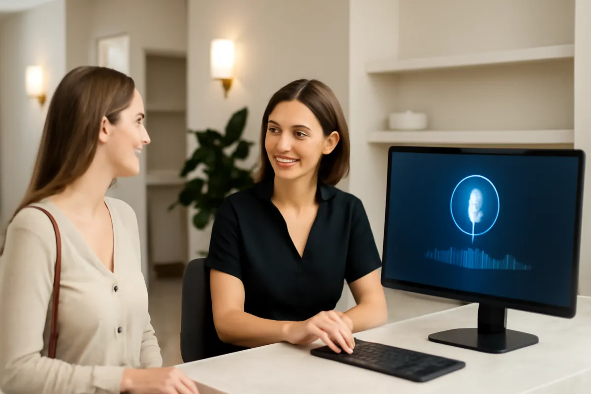 AI receptionist for med spa call handling and appointment booking