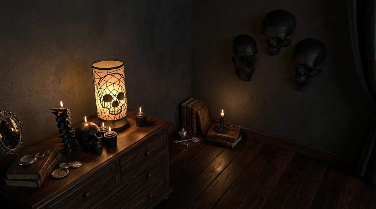 Complete gothic skull collection: Candles, Lamps & Wall Decor guide