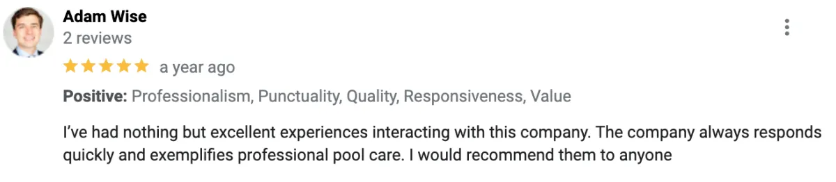 pool service company