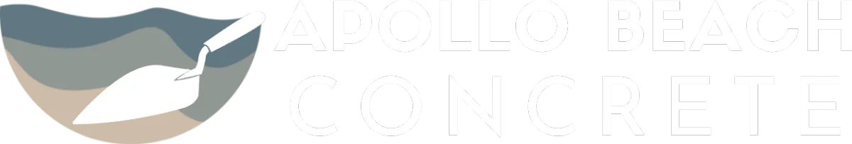 Apollo Beach Concrete White Logo