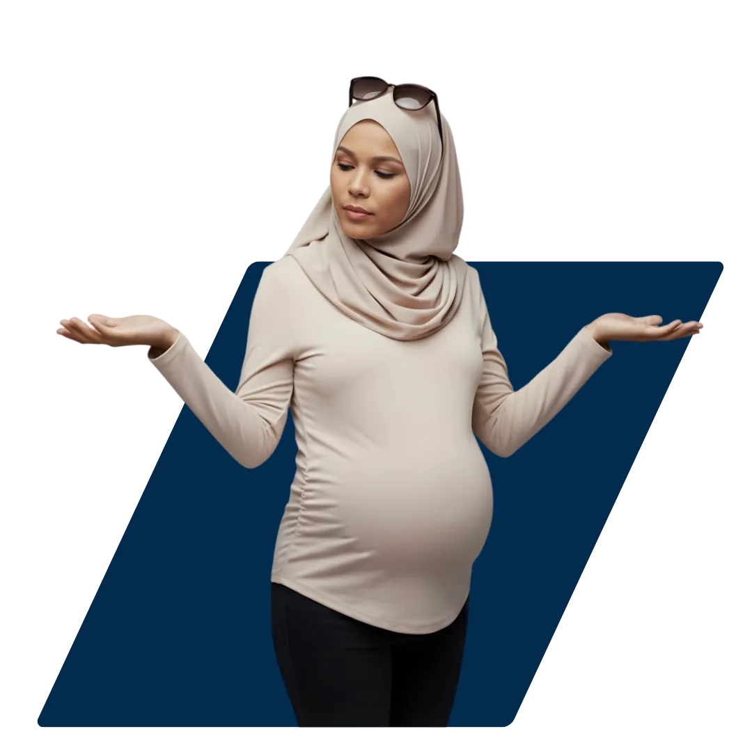 Pregnant woman considering all the fast cash loan details