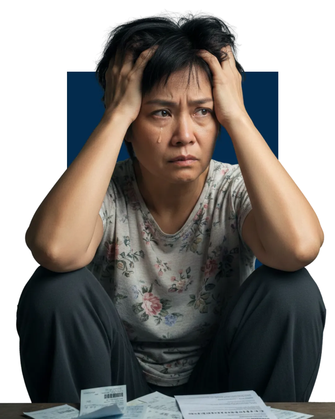 Woman upset because her loans were rejected