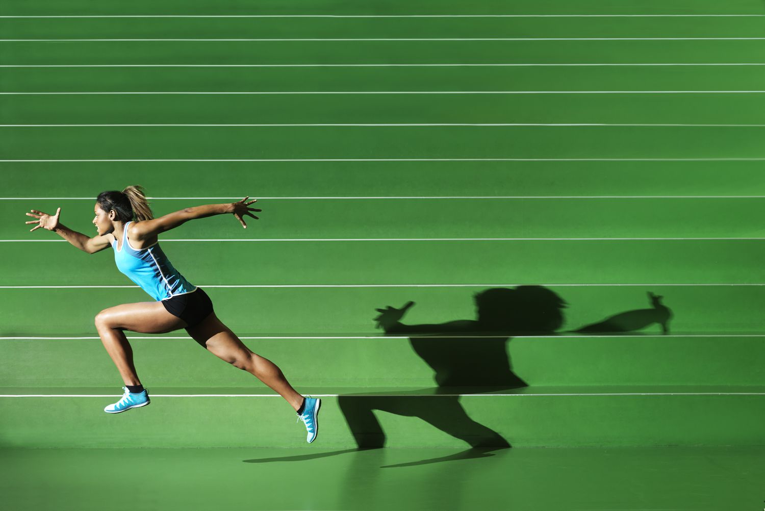 Short sprint intervals athlete