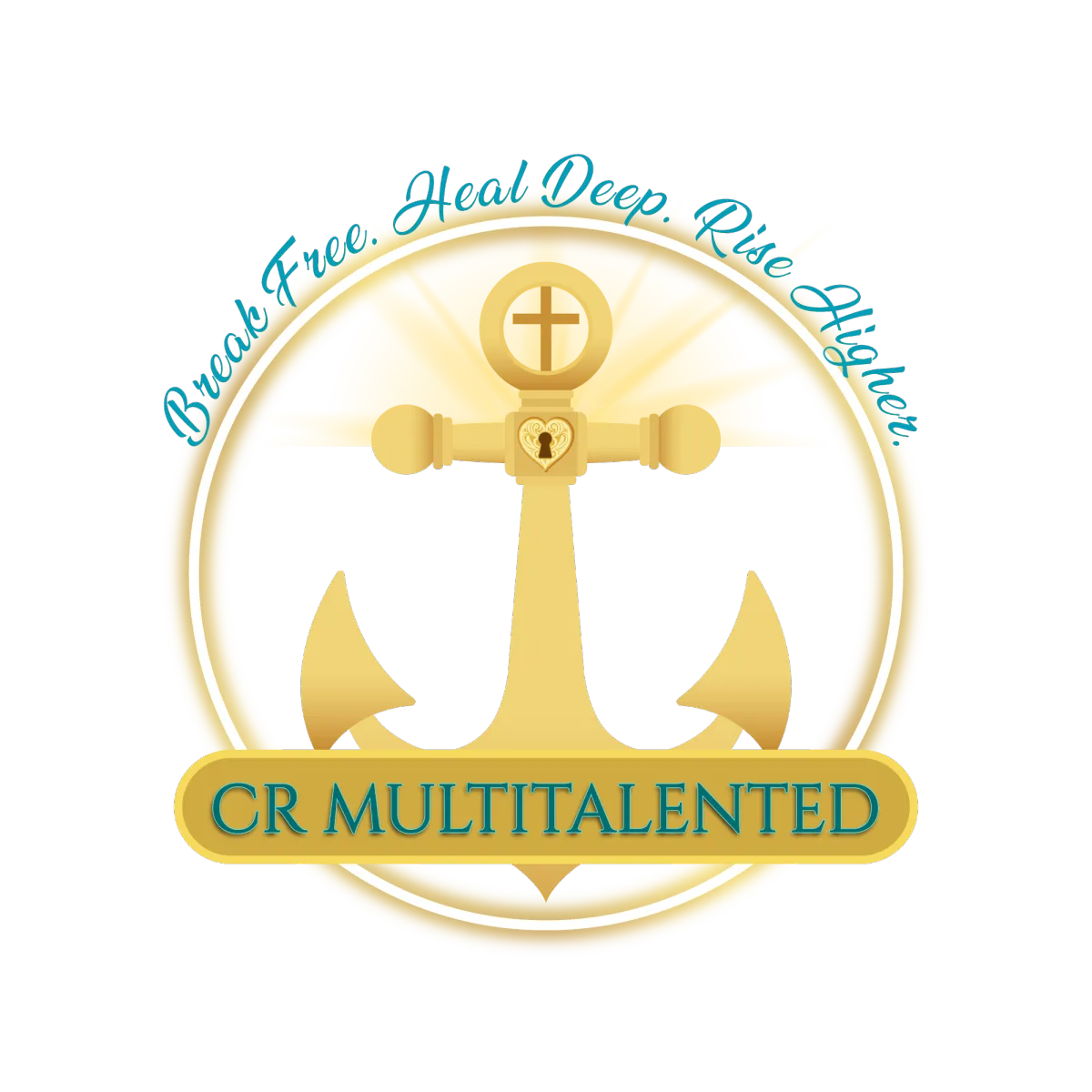 CR Multitalented brand logo of Crystal Roman — faith-led trauma-informed coach and speaker.
