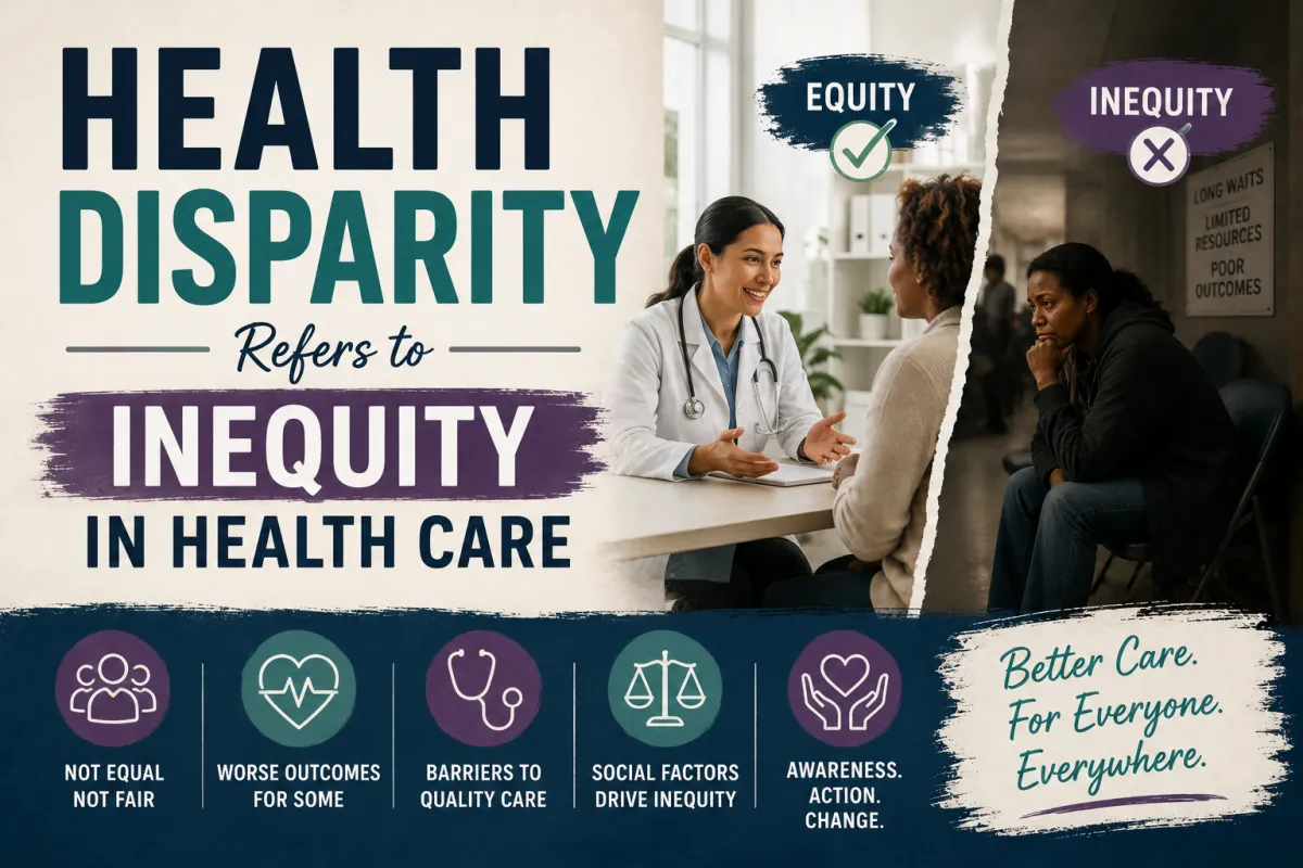 Health Disparity Refers to Inequity in Health Care